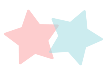 星形の分割枠（一文字フレーム）