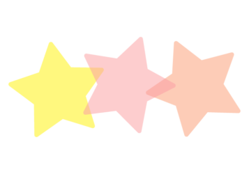 星形の分割枠（一文字フレーム）