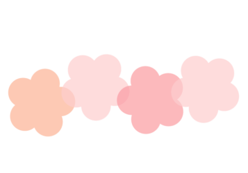 ウメ形の分割枠（一文字フレーム）
