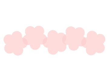 ウメ形の分割枠（一文字フレーム）
