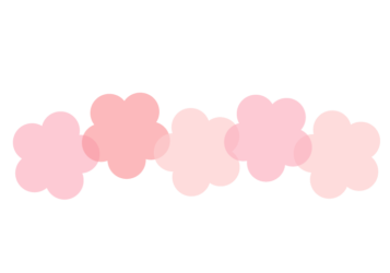 ウメ形の分割枠（一文字フレーム）