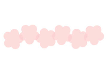 ウメ形の分割枠（一文字フレーム）