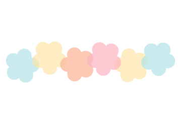 ウメ形の分割枠（一文字フレーム）