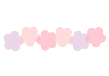 ウメ形の分割枠（一文字フレーム）