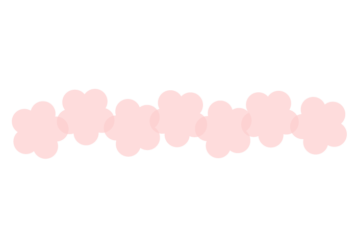 ウメ形の分割枠（一文字フレーム）