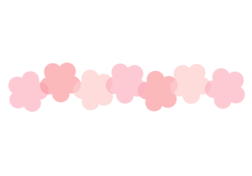 ウメ形の分割枠（一文字フレーム）