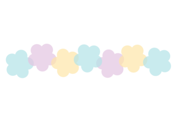 ウメ形の分割枠（一文字フレーム）