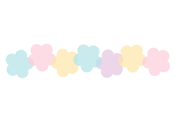 ウメ形の分割枠（一文字フレーム）