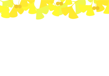 上部枠（秋装飾：イチョウ）