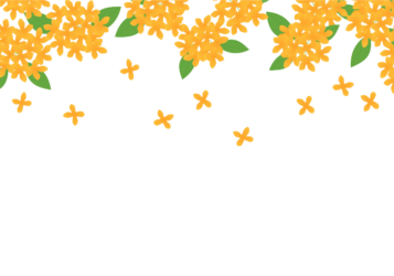 上部枠（秋装飾：キンモクセイ）