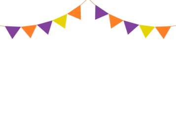 上部枠（フラッグガーランド装飾）