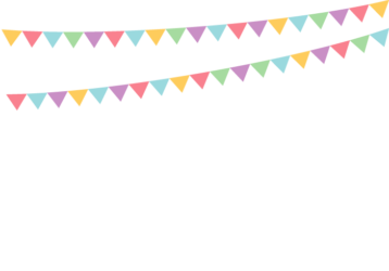 上部枠（フラッグガーランド装飾）