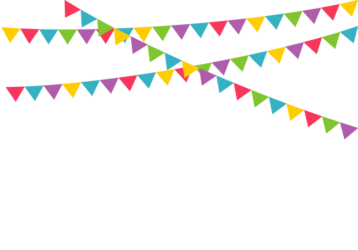 上部枠（フラッグガーランド装飾）