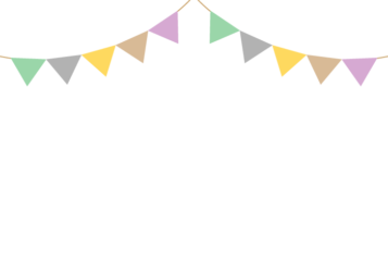 上部枠（フラッグガーランド装飾）