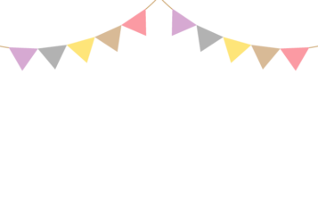 上部枠（フラッグガーランド装飾）