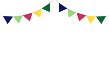 上部枠（フラッグガーランド装飾）