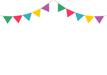 上部枠（フラッグガーランド装飾）