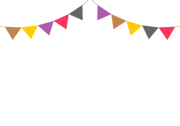 上部枠（フラッグガーランド装飾）