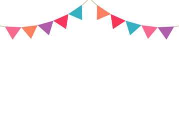 上部枠（フラッグガーランド装飾）