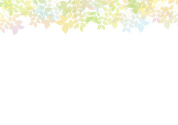 上部装飾枠（緑シルエット装飾）