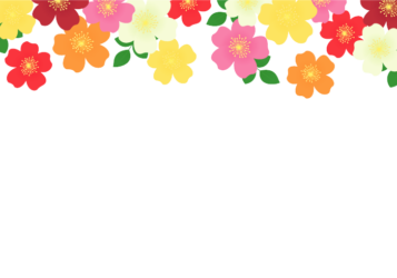 上部装飾枠（バラ装飾）