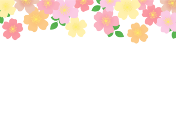 上部装飾枠（バラ装飾）