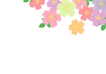 上部装飾枠（バラ装飾）