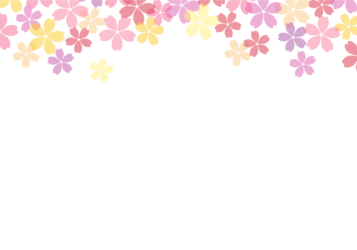 上部装飾枠（サクラ装飾）