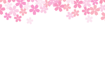 上部装飾枠（サクラ装飾）