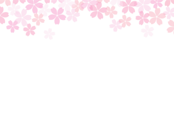 上部装飾枠（サクラ装飾）