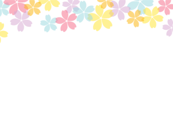 上部装飾枠（サクラ装飾）
