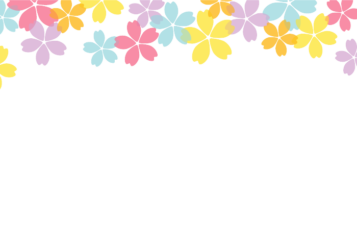 上部装飾枠（サクラ装飾）