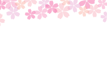 上部装飾枠（サクラ装飾）