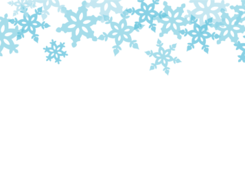 上部枠（冬装飾：雪の結晶）