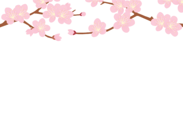 上部枠（冬装飾：ウメの花）