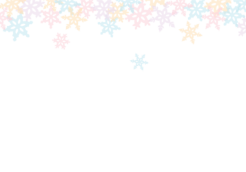 上部枠（冬装飾：雪の結晶）