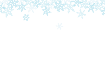 上部枠（冬装飾：雪の結晶）