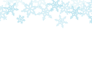 上部枠（冬装飾：雪の結晶）