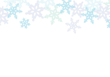 上部枠（冬装飾：雪の結晶）