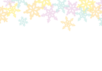 上部枠（冬装飾：雪の結晶）