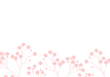 下部枠（花シルエット装飾）