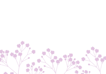 下部枠（花シルエット装飾）