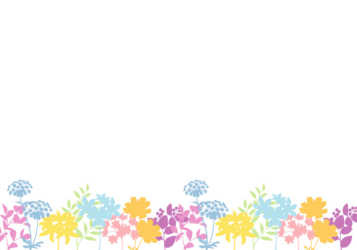 下部枠（花シルエット装飾）