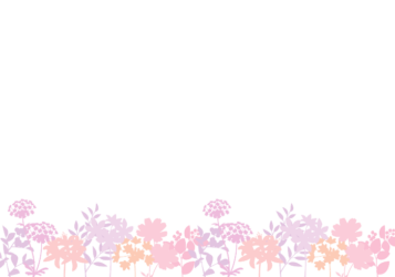 下部枠（花シルエット装飾）