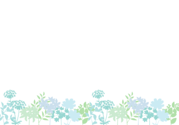 下部枠（花シルエット装飾）