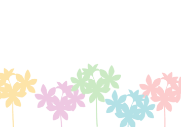 下部枠（花シルエット装飾）