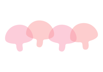 キノコ形の分割枠（一文字フレーム）