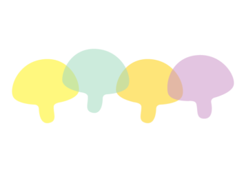 キノコ形の分割枠（一文字フレーム）