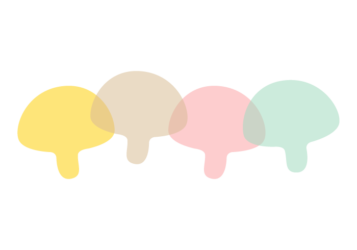 キノコ形の分割枠（一文字フレーム）