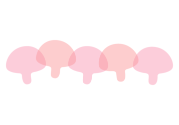 キノコ形の分割枠（一文字フレーム）